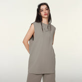 FAIABLE Women's Quick-Dry Workout Tank Tops - Ice Skin Cooling & Breathable Cotton for Gym, Yoga & Summer -Sun Protection & Anti-Bacterial Activewear - Moisture-Wicking White Fitness Shirts for Women - Comfortable Athletic Sleeveless Tops