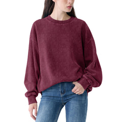 FAIABLE Sweatshirt for Women Oversized Waffle Crewneck Sweatshirts Unisex Fashion Pullover Hoodies Sweaters Outfits