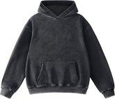 FAIABLE Zip Up Hoodie Mens Sweatshirt Oversized Cropped Hoodie for Men Heavy Weight Fleece Hoodies with Pockets