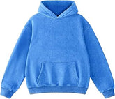 FAIABLE Mens Oversized Hoodies Acid Wash Vintage Hoodie Unisex Heavyweight Cotton Fleece Sweatshirts for Men Women Fall