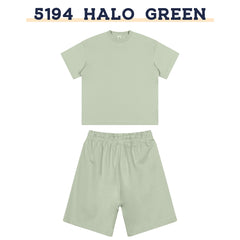 FAIABLE Unisex Oversized Summer Shorts Set – 2-Piece Quick-Dry & Breathable Lounge Outfit for Women – Ice Skin Fabric with Sun Protection and Antibacterial Properties – Casual Loose-Fit Activewear for Running, Yoga, Gym, and Everyday Comfort