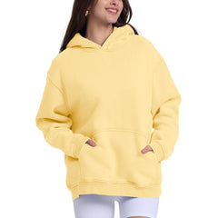 FAIABLE Unisex Hoodies Pullover Oversized Hoodie Plush Fleece Hooded Sweatshirt Vintage Heavyweight Hoodie Cotton Big and Tall Hoodies for Men Couples Workout College Streetwear Sweaters Tops