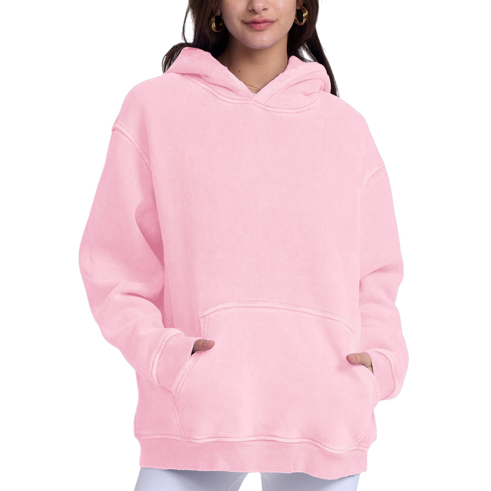 FAIABLE Unisex Hoodies Pullover Oversized Hoodie Plush Fleece Hooded Sweatshirt Vintage Heavyweight Hoodie Cotton Big and Tall Hoodies for Men Couples Workout College Streetwear Sweaters Tops