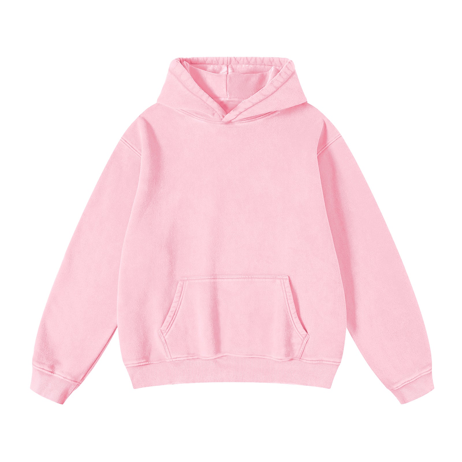 FAIABLE FADE CRAFT Unisex Oversized Acid Wash Hoodie Pullover