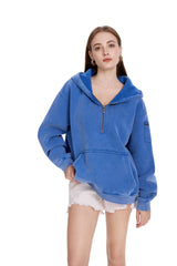 FAIABLE Womens Hoodies Fleece Fall Fashion Outfits Half Zip Sweatshirts Winter Jackets Oversized Pullover Tops Clothes 2025