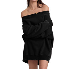 FAIABLE Womens Off the Shoulder Oversized Sweatshirts