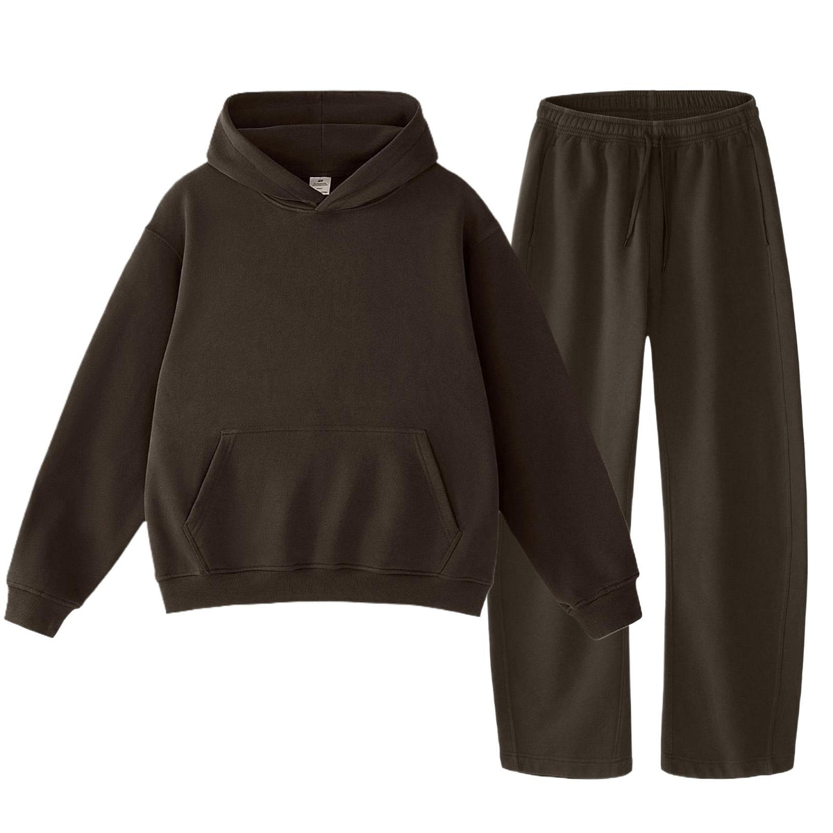 FAIABLE Unisex Oversized Cotton Sweatsuit. Includes Hoodie & Wide-Leg Sweatpants. Comfortable for Daily Wear