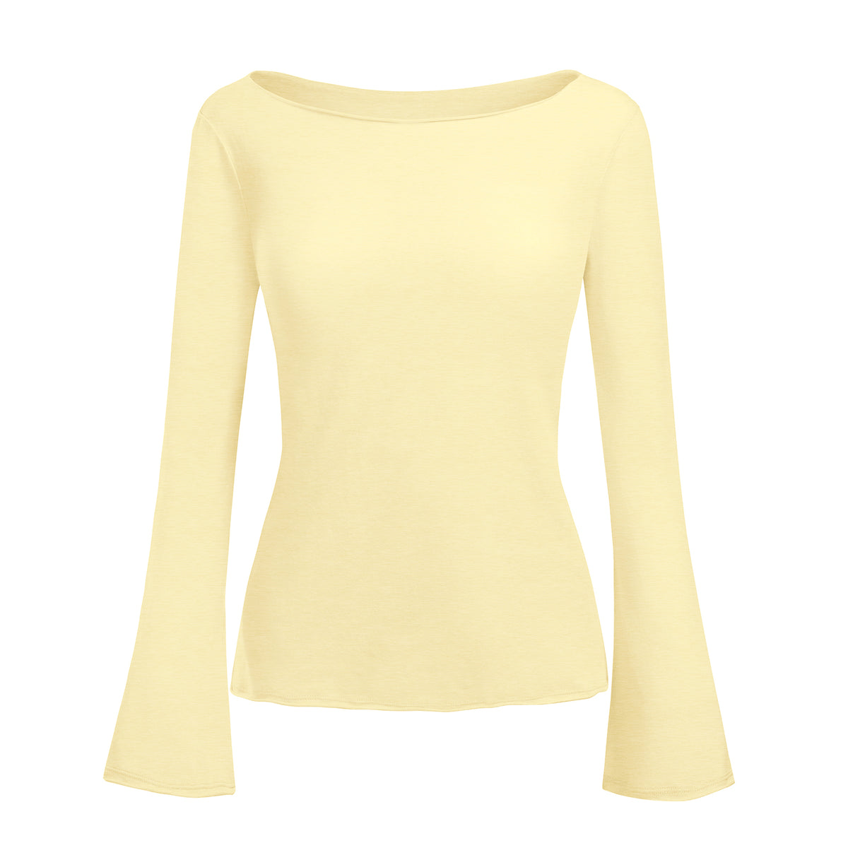 FAIABLE Lightweight Semi-Sheer Long Sleeve Blouse for Women with Bamboo Texture, Off Shoulder Elegant Fit, Subtle Flare Cuff Design, Stylish White Casual Sun Shirt – Breathable Slim Fit Summer Top for Beach, Office, or Daily Wear