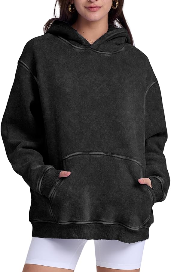 FAIABLE Zip Up Hoodie Mens Sweatshirt Oversized Cropped Hoodie for Men Heavy Weight Fleece Hoodies with Pockets