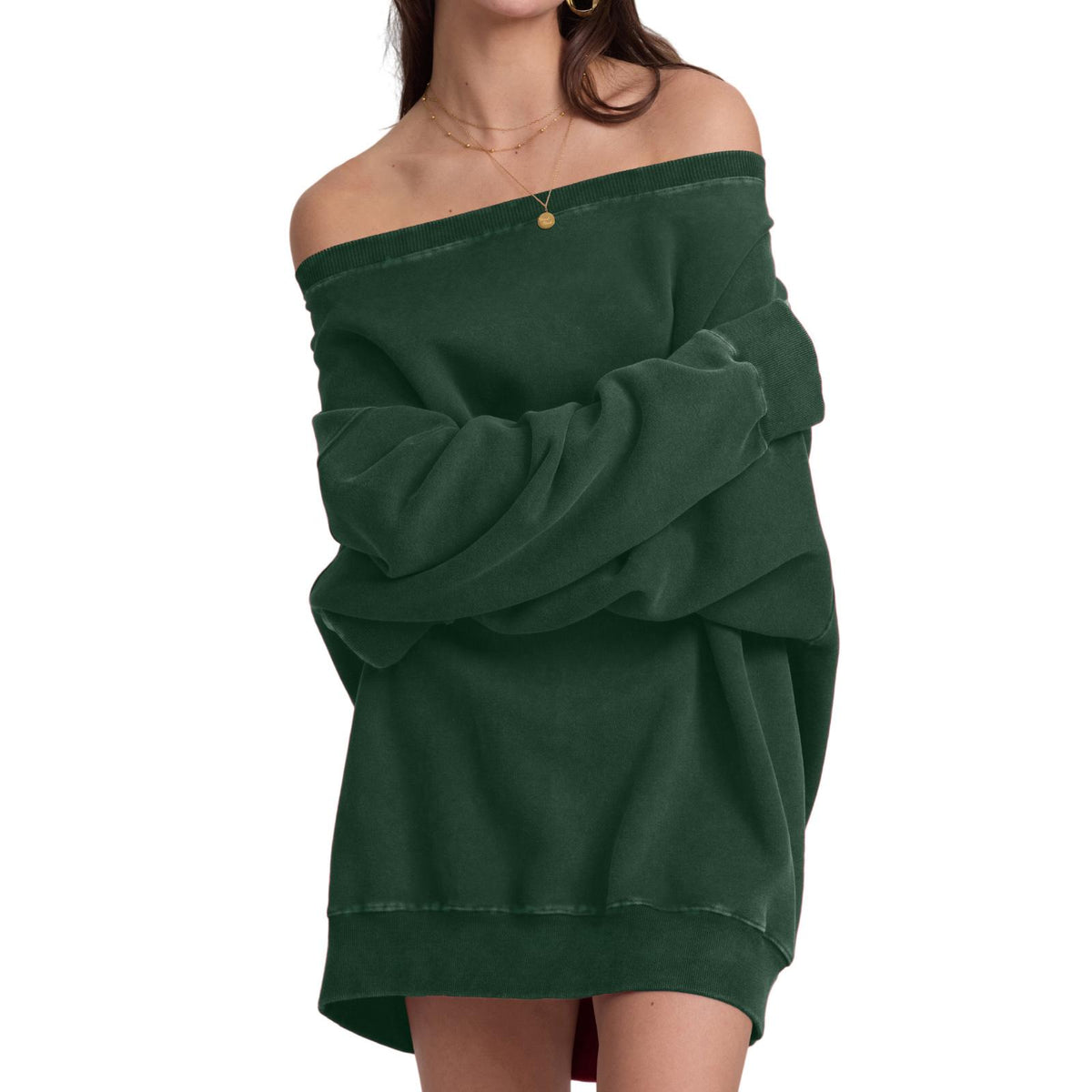 FAIABLE Womens Off the Shoulder Oversized Sweatshirts