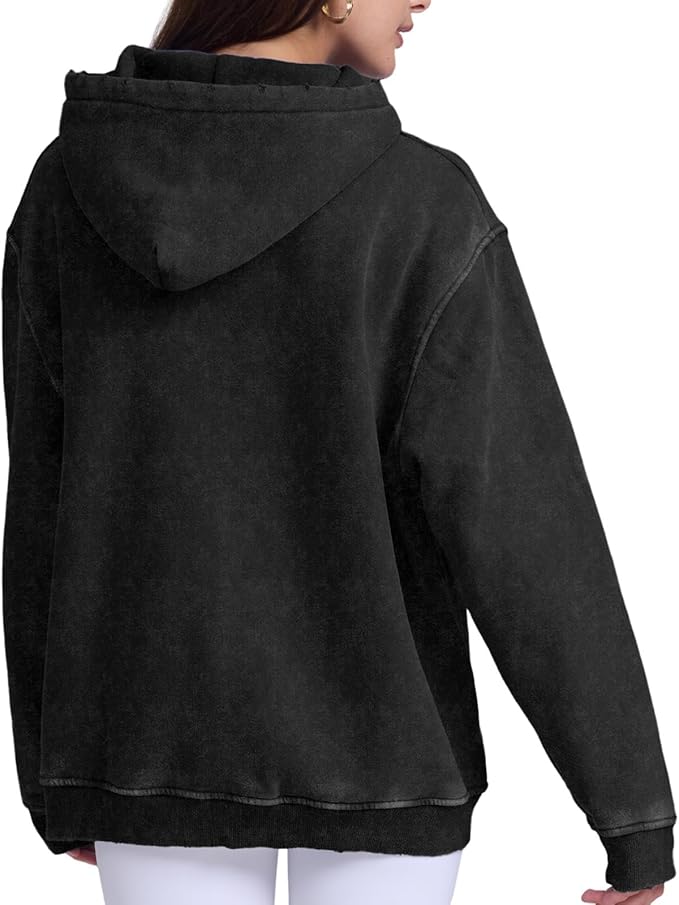 FAIABLE Zip Up Hoodie Mens Sweatshirt Oversized Cropped Hoodie for Men Heavy Weight Fleece Hoodies with Pockets