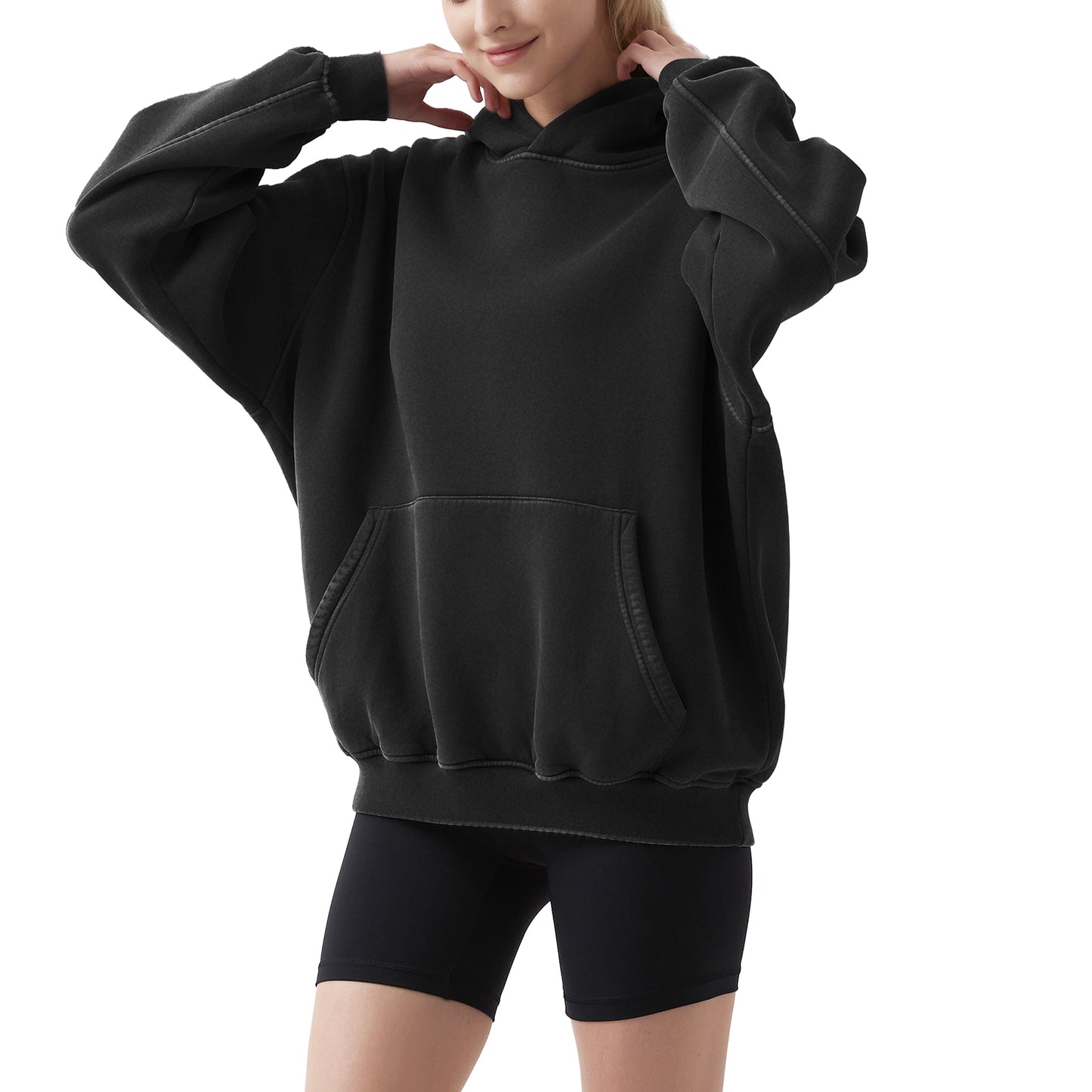 FAIABLE Ultimate Comfort Oversized Fleece Lined Sweatshirt