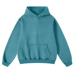 FAIABLE Unisex Hoodies Pullover Oversized Hoodie Plush Fleece Hooded Sweatshirt Vintage Heavyweight Hoodie Cotton Big and Tall Hoodies for Men Couples Workout College Streetwear Sweaters Tops