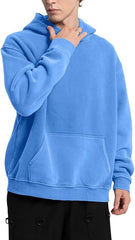 FAIABLE Mens Oversized Hoodies Acid Wash Vintage Hoodie Unisex Heavyweight Cotton Fleece Sweatshirts for Men Women Fall