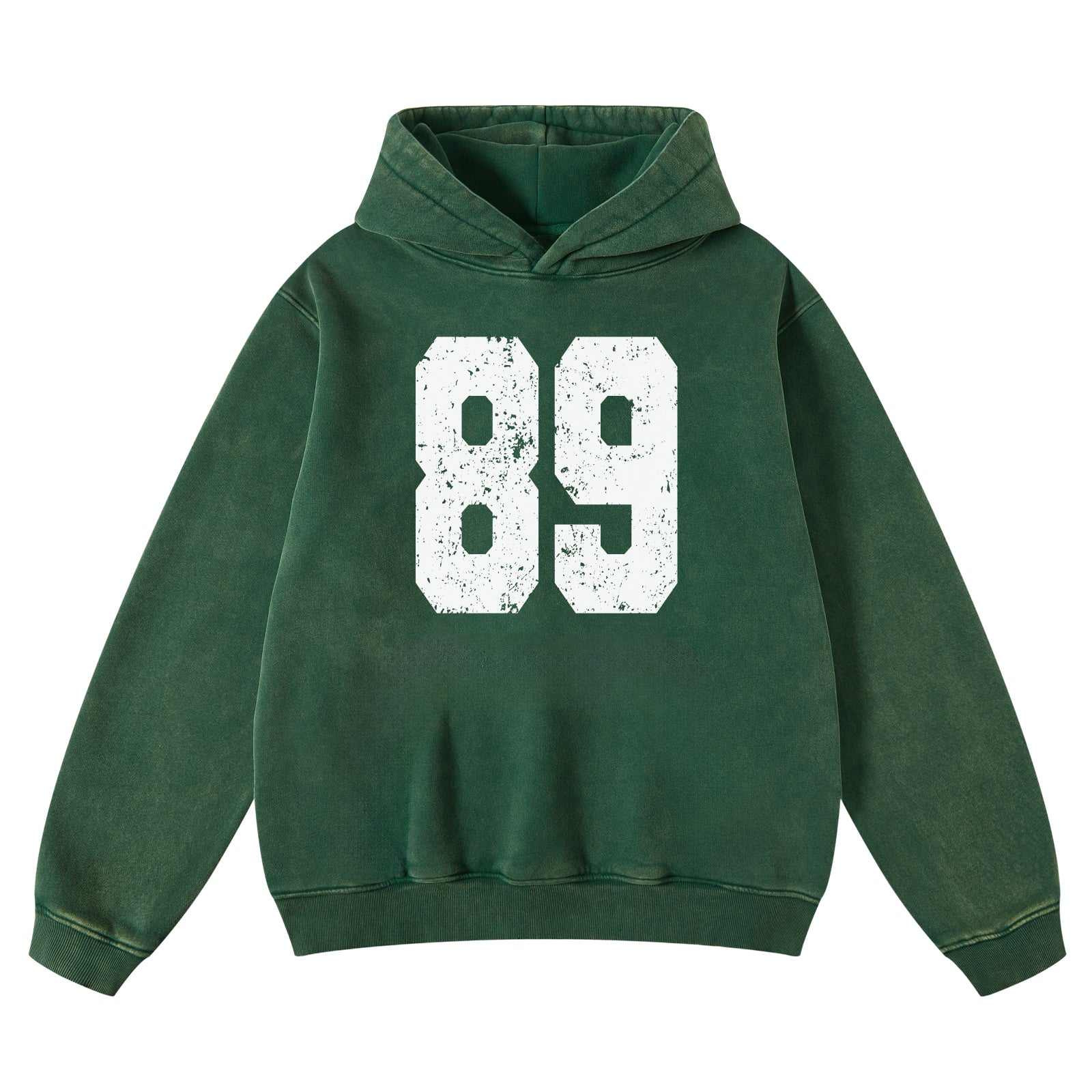 FAIABLE Acid Washed Vintage Print Number Cute Long Sleeve Preppy Sweatshirts