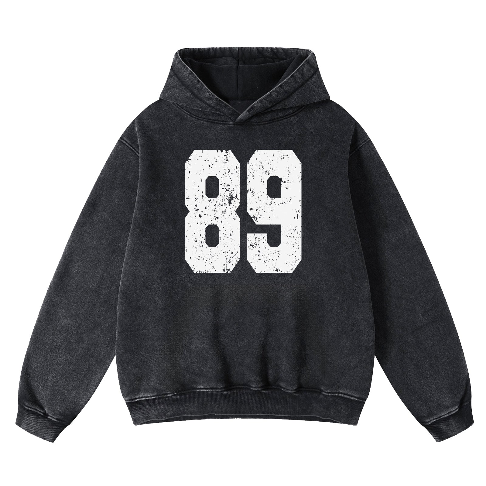 FAIABLE Acid Washed Vintage Print Number Cute Long Sleeve Preppy Sweatshirts