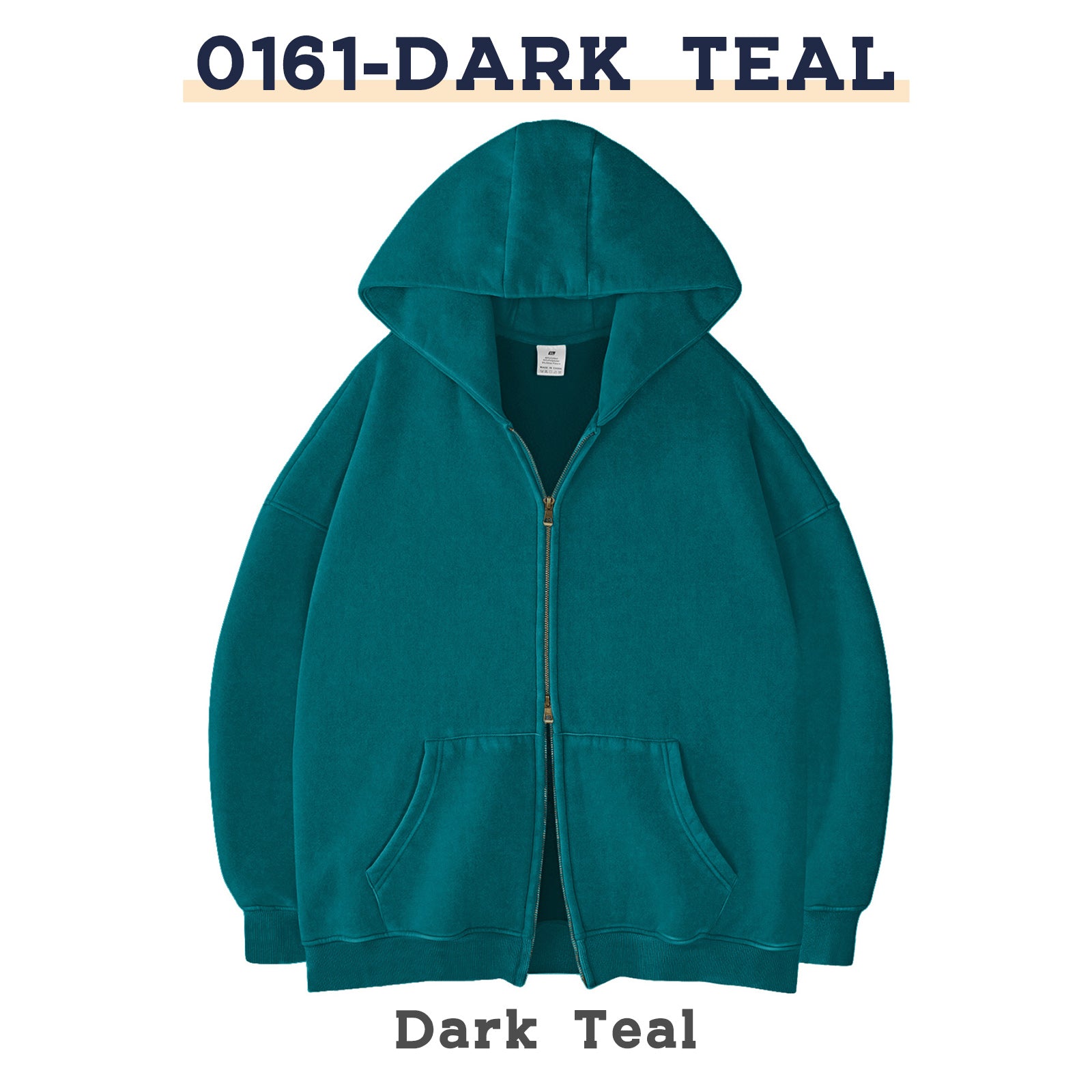 Faiable Women's Double Zip Up Oversized Acid Wash Hoodie Heavyweight Fleece Cotton for Casual Outings and Everyday Wear