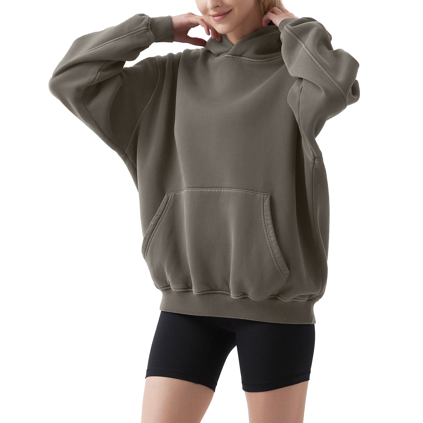 FAIABLE Ultimate Comfort Oversized Fleece Lined Sweatshirt