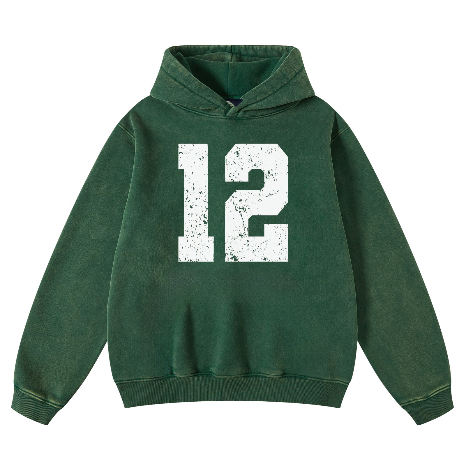 FAIABLE Acid Washed Vintage Print Number Cute Long Sleeve Preppy Sweatshirts